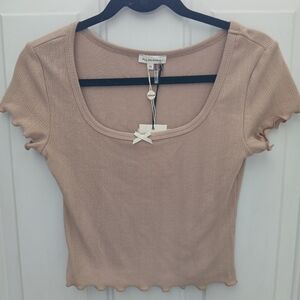 bohme Mimosa Beige Top NWT